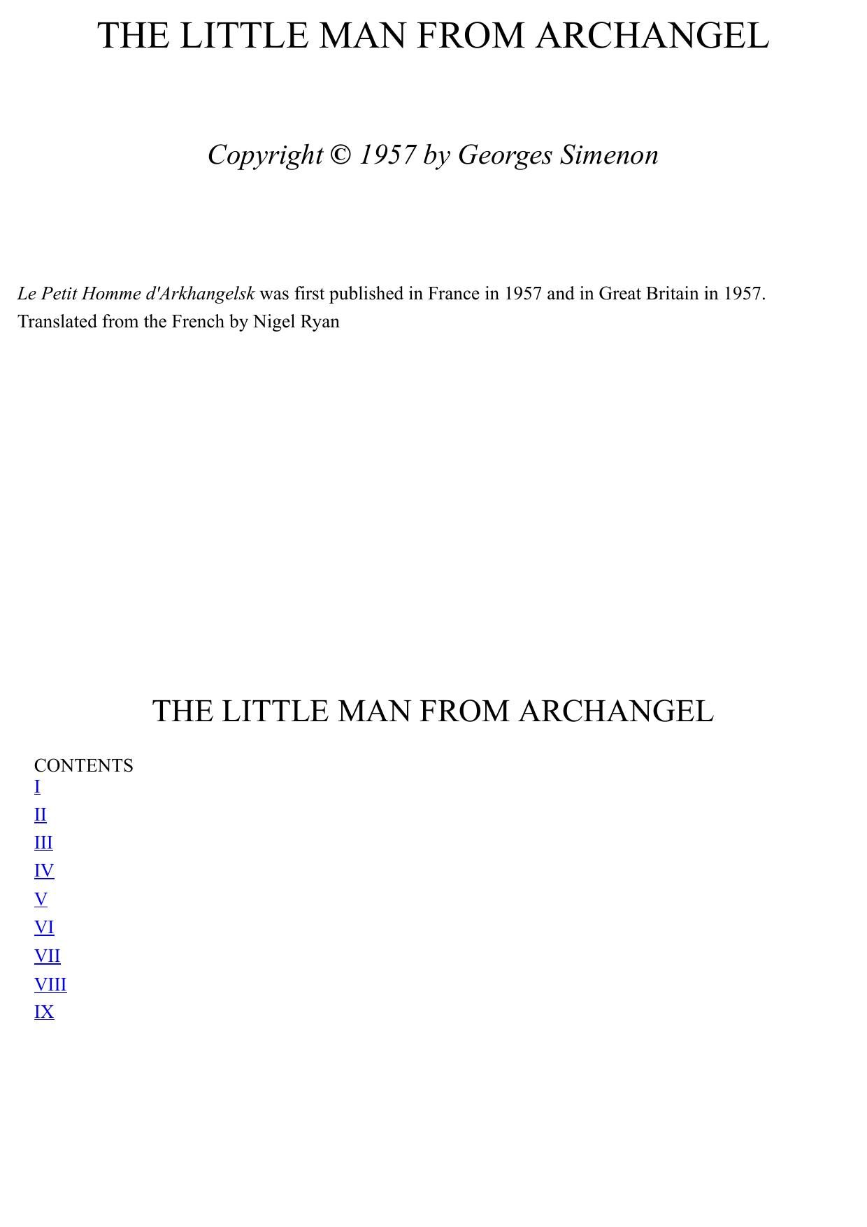 Little Man From Archangel